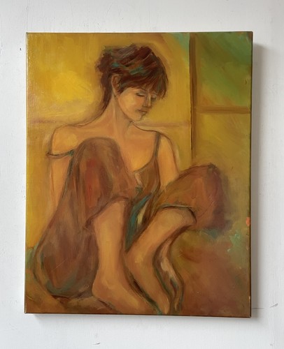 Dipinto olio tela ritratto - olio,