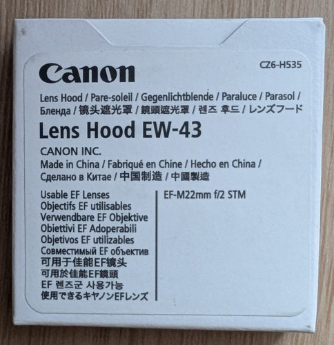 Ufficiale nuovo paraluce canon - nuovo,