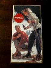 QUADRO STAMPA IN LEGNO VINTAGE COCA COLA - cm 16 x 21