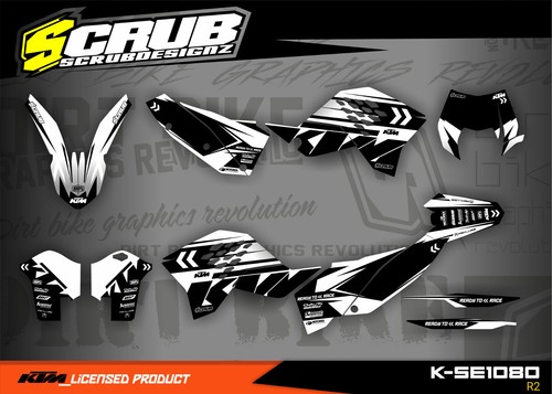 Adesivo ktm decoro exc 125 - exc, 200