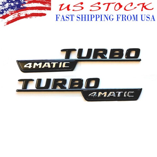 Gloss black turbo 4matic side - gloss,