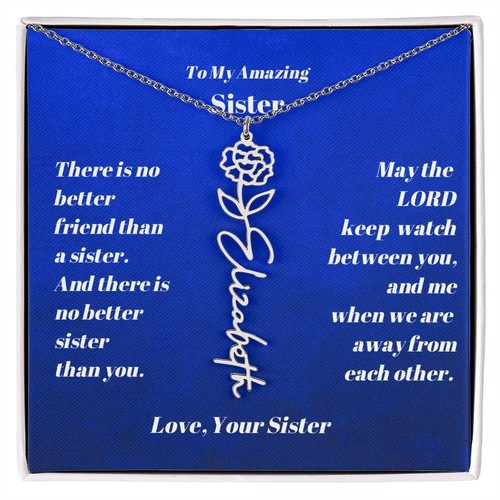 Collana sorella personalizzata - sorella,