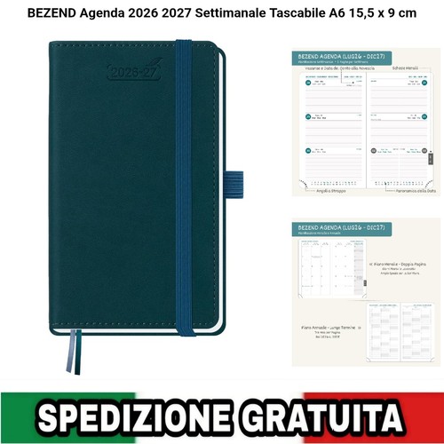 Agenda settimanale 2026 - agenda,