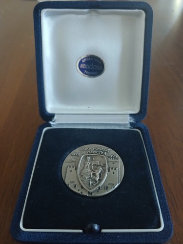 Medaglia argento banca - argento,