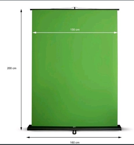 Schermo green screen 150x200cm - green,