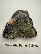 Cerussite, Barite e Cristallo