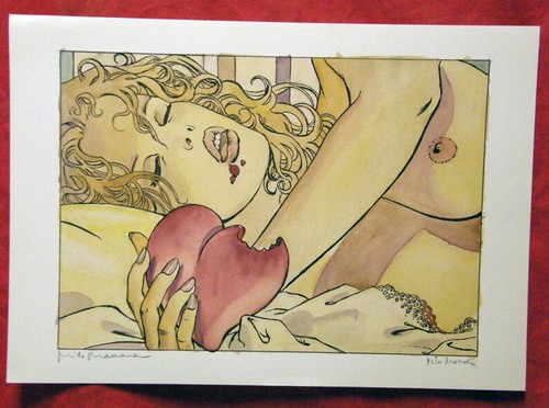 Manara stampa firmata cuore - stampa,