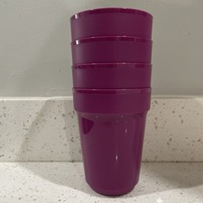 Tupperware Aloha Home Bicchiere impilabile 16 oz / 470 ml set di 4