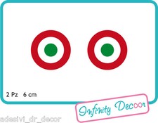 2 Adesivi tricolore "Bandiera