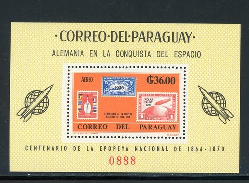 Paraguay scott 950a mnh s - scott, s/s