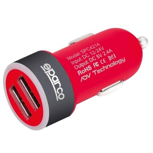 Caricabatterie usb 12v - usb, 12v/24