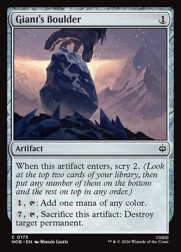 Mtg giant boulder - giant's, (0173)