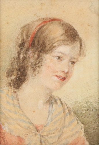 Antico ritratto biedermeier - antico,