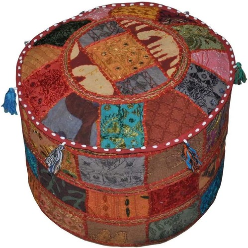 Pouf ottomano vintage cotone