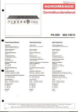 Nordmende Manuale di servizio