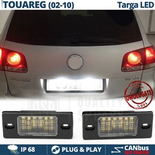 PLACCHETTE Luci TARGA LED per VW TOUAREG 7L 02-10 Complete CANBUS 18 LED 6500K