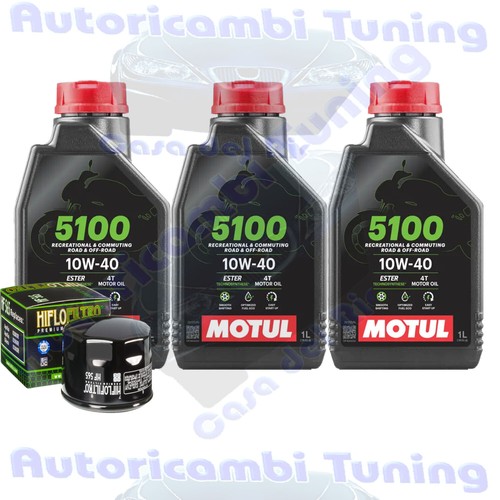 Kit tagliando olio motul 5100 - kit,