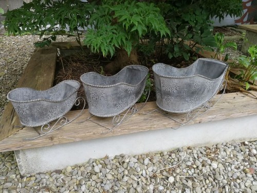 Slitta decorativa shabby chic
