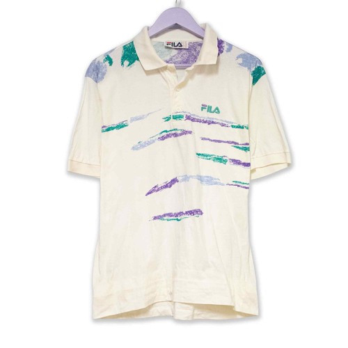 Polo fila vintage bianca - polo,