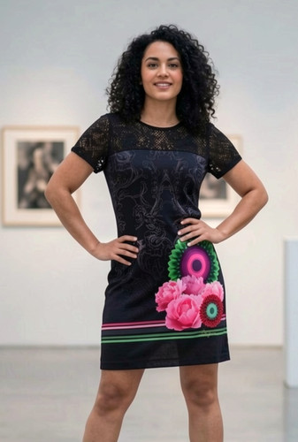 Abito donna desigual - desigual, manica