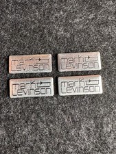 4 adesivi altoparlanti Mark Levinson sticker audio - emblema alluminio 