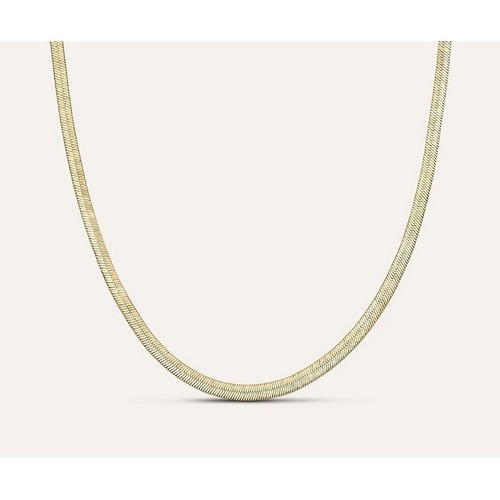 Collana maglia piatta placcato - maglia,