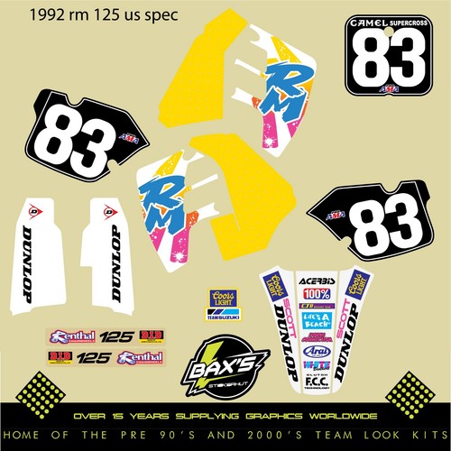 Kit grafiche suzuki 1992 usa - kit,