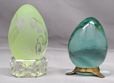 2 statuine vintage verde