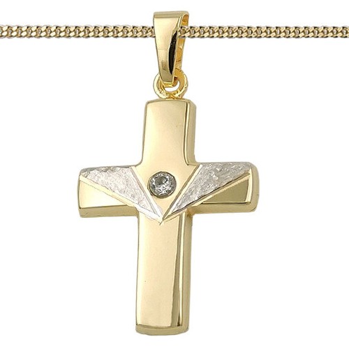 Ciondolo croce vero - , oro
