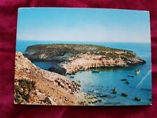 AL1 CARTOLINA VIAGGIATA POSTCARD LAMPEDUSA ISOLA DEI CONIGLI 
