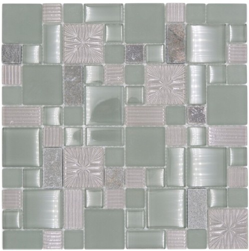 Mosaico vetro grigio - mosaico, in