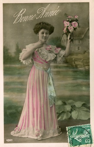 Bonne année jeune - année, femme