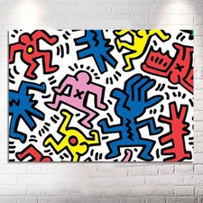 Quadro Dipinto Pop Art Keith