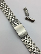 CINTURINO OROLOGIO UOMO ACCIAIO INOX,TUDOR,19mm,ANSE CURVE,NUOVO.(TU-10)