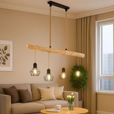 Lampada a Sospensione Legno