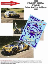 DECALS 1/43 REF 1463 PEUGEOT