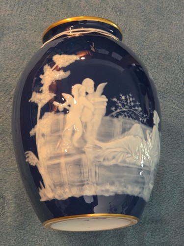Antico vaso cobalto porcellana