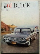 BUICK CAR RANGE USA LF brochure vendita 1961 Electra INVICTA Le Sabre ESTATE WAGON