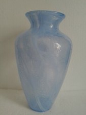 Grande vaso portafiori in vetro blu