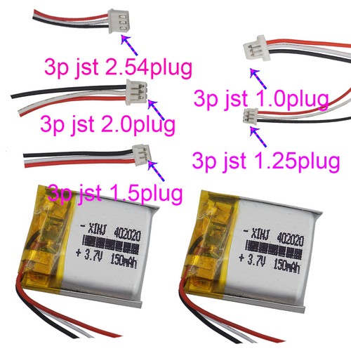 2pcs 150mah polimero - polimero, li