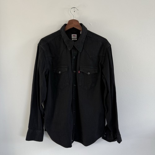 Camicia levis uomo grande nera - camicia,