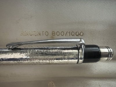 Penna sfera argento - argento, 800