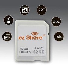 Scheda di memoria SD Wi-Fi Wireless SDHC 32 GB Classe 10 per Eye-Fi-Transcend ez Shar