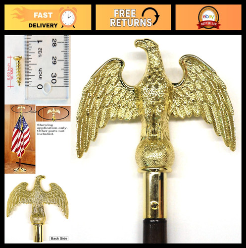Ornamento gold eagle topper - 7",
