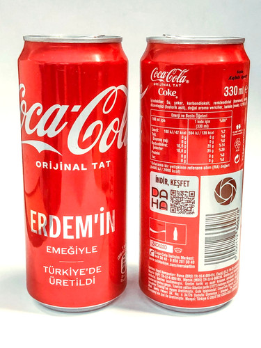 Coca cola lattina can 330ml - lattina,