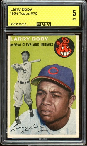 1954 topps larry doby - larry, hof