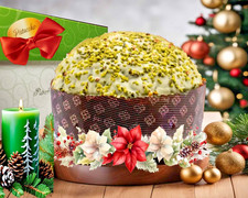 Panettone Artigianale Dello Chef al Gusto di Crema al Pistacchio di Bronte 1Kg