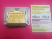 CENTRALINA MARELLI IAW 4AF.M8 55187373 FIAT 600 SPORTING 1.1 SCODIFICATA IMMO