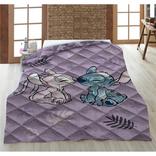 Copriletto trapuntato stitch - copriletto, &