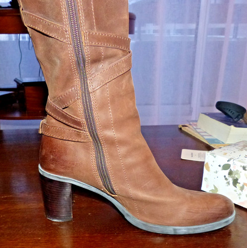 Bottes geox cuir marron - bottes,